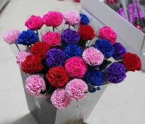 Nelkenseifen, Blumen verpackt, Geschenke, Event, Partyartikel, Gastgeschenke, Toilettenseife, duftende gefälschte Rosenseife, Badezimmerzubehör SR08