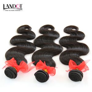 Brazilian Body Wave Hair Human Hair Weaves Wavy 4 Bundles Lot Unprocessed 8A Brazilian Hair Extensions Natural Color Double Weft Tangle Free