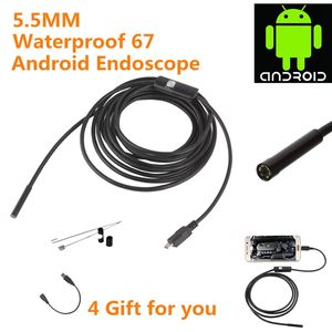 Wholesale endoscope camera 10m resale online - 5 mm lens Mini USB Endoscope camera with M M M cable Waterproof USB Borescope Video Inspection cameras for Android Phone PC