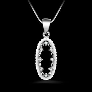 Gratis frakt Fashion High Quality 925 Silver Mellow Inlay Zircon Diamond Jewelry 925 Silver Necklace Valentine's Day Holiday Gifts Hot 1634