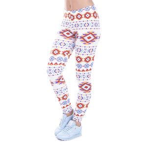 DHL GRATIS!! 10 pz/lotto Leggings stampa azteca leggings Rock motivo geometrico delle donne legging pantaloni elastici casual Slim Capri Leggings