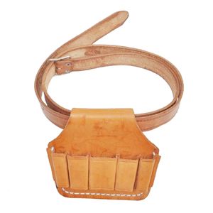 Leathercraft Couro Eletricistas ferramenta Bag Bolsa de 5-Pocket com Belt