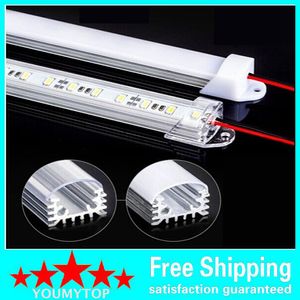 5630 Led Bar U Oluk Işıkları 50cm Su Geçirmez 36LED LED Sert Şerit DC 12V LED Tüp Sert Şeritler PC Kapak