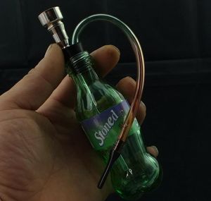 Frete grátis atacadistas novos filtros de água portáteis podem ser limpos circulando cachimbo de água de vidro colorido/bong de vidro, cor aleatória d