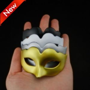 supper cute mini mask Christmas gift Venetian masquerade ball decoration Carnival Wedding party mask gold silver black white free shipping