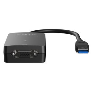 Freeshipping DU3V-BK USB 3.0 zu VGA Externe Grafikkarte für Computerbildschirmerweiterung-Schwarz