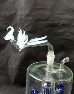 free shipping new White Phoenix curved glass pot, glass Hookah / glass bong accessories, spot sales