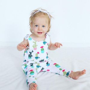 Baby Romper 2018 Summer Bawełna Noworodka Baby Odzież Kaktus Drukowanie Bez Romper Kombinezon Kids Odzież Stroje Dla Dzieci Dziewczynek Chłopcy Ubrania