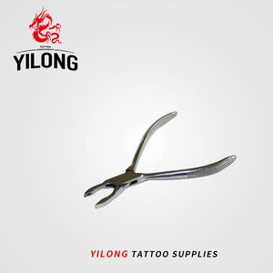 Yilong Free Ear Nose Lip Navel Tong Septum Toepassing Klem Tang Tool Surgical Steel Body Piercing Kits Hoop Ring Captive Bead Opening Tang