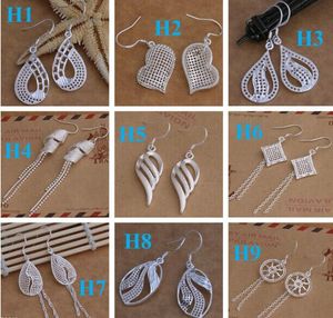 Dangle&Chande jewelry earrings Best gift Marking 925 Fashion 925 Sterling Silver Beautif Earrings Dangle Earrings Mix Order 1762