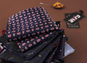 Hankerchief Pocket square 24 색 자카드 직물 남성용 냅킨 스카프 넥타이 용 칵테일 파티 웨딩 파티 크리스마스 Free Fedex TNT