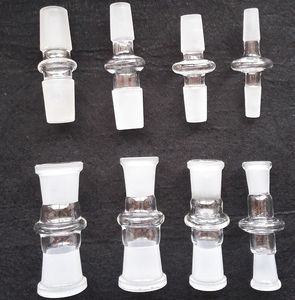 표준 유리 어댑터 7cm 물 담뱃대 그릇 어댑터 유리 물 파이프 봉 오일 장비에 대 한 14-14mm 남성 18-18mm 남성 14-18mm 여성 유리 어댑터
