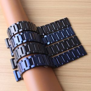 Blue Stainless steel Watchbands metal high quality Watch strap bracelets 20mm 22mm fit Samsung Gear S2 S3 S4 Classic hours fashion2401610