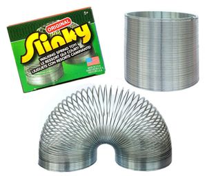 Wholesale slinky resale online - Funny Classic Stress Relieve Magic Slinky metal Rainbow Spring kids Finger Toys Rainbow circle C3270