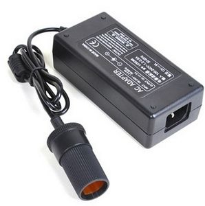 Auto-Zigarettenanzünder-Buchse, AC zu DC 12 V, Netzteil-Konverter-Adapter für Auto-Staubsauger, Kühlschrank, 60 W, 96 W, 120 W + Netzkabel