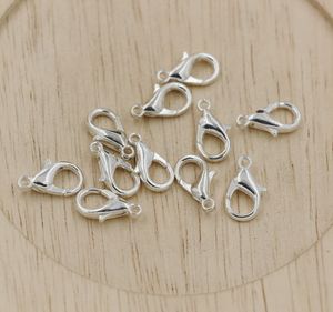 500Pcs 10 12 14 16mm Alloy Lobster Hooks End Connector Clasps For Jewelry Making Findings Necklace Bracelet DIY Earrings Supplies