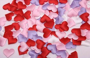 100pcs 3.5cm Heart Petal Hand Throwing Flower Wedding Party Birthday Favor Decor