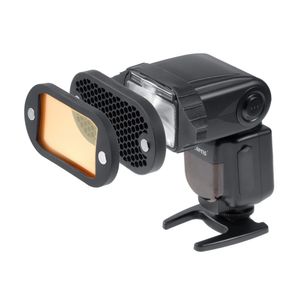 Freeshipping Magnetyczny Akcesoria Flash Kit 7 Filtry kolorów Grids Honeycomb Kula Odbić Snoot Oświetlenie Modyfikator Speedlite