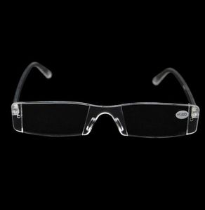 نظارات قراءة رخيصة أنبوب بلاستيكي رفيع نظارات للقراءة حافظة بلاستيكية مع مشبك أنبوب الكمبيوتر لكبار السن +1.0 +1.5 +2.0 +2.5 +3.0 +3.5 +4.0