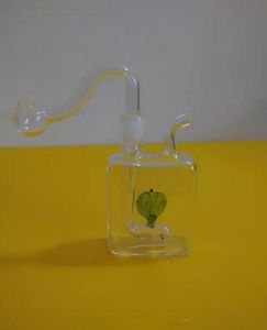 Free shipping wholesalers new Cigarette style colored leaves glass hookah / glass bong, gift accessories (pot, walk the plank, st