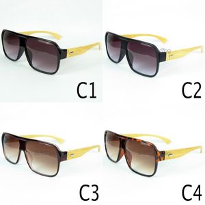 Деревянные солнцезащитные очки натуральные бамбуковые очки Sun Glasses Pilot Style Big Frame ручной работы деревянные храмы 12 шт. / Лот