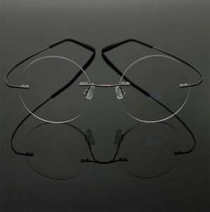 Стив Джобс Звезда стиль ультра-светлая память Titanium rimless близорукость очки оптические очки рамка мужчины очки Oculos де Грау 6 шт. / Лот