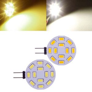 Yeni Güçlü G4 AC12V/ DC10-30V 12 SMD 5730 LED Hafif Araba Teknesi Soptlight Sıcak Saf Beyaz #50378