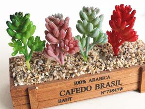 DIY Simülasyon Succulents Yapay Çiçekler Süsler Mini Yeşil Bitkiler Mikro Peyzaj Ev Bahçe Büro Balkon Dekorasyon