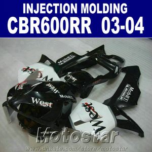 New! Injection Mold black fairing for HONDA 2003 2004 CBR 600RR cbr600rr 03 04 aftermarket body fairings set RLXS