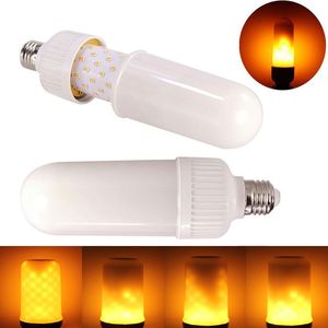 LED Flame Fire Bulb Lights Effect Simulated Nature E27 Corn Bulbs light with Flickering