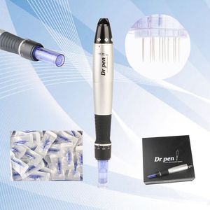 Dr. Pen Derma Pen Auto Microneedle System Adjustable Needle Lengths 0.25mm-3.0mm Electric Derma Stamp Auto Micro Needle Roller 10pcs/lot DHL