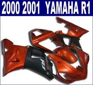 7 darmowych prezentów Części motocyklowe dla Yamaha Fairings 2000 2001 YZF R1 Red Matte Black Fairing Kit YZF1000 00 01 Bodykits RQ35