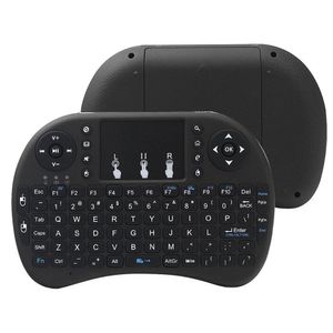 Mini Rii i8 Drahtlose Tastatur 2,4 G Air Mouse Fernbedienung Touchpad Hintergrundbeleuchtung Hintergrundbeleuchtung für Smart Android TV Box Tablet PC Englisch 20 stücke