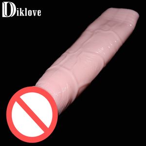 realistische Penis Sleeves Erweiterung fester Kopf verlängern Penis Extender Sex Produkte für Mann Sex-Spielzeug