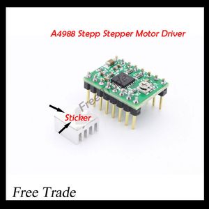 Wholesale-Reprap Stepper Driver A4988 Stepper Motor Driver + Heat Sink with sticker Free Shipping