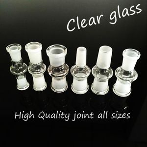 Hosahs 14mm manlig glasadapterkonverterare Clear Joint Dropdown Adapter för Bongs och Quartz Banger