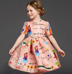 New fashion Girls Cinderella Children Snow Princess Dresses Rapunzel Aurora Kids Party Costume Clothes Free Shipping