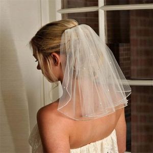 Custom made Veils With Sequins Handmade Bridal Accessories Layers Beads Wedding Favor Pleats