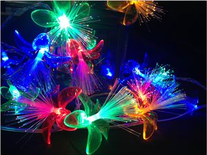 Weihnachtsblumen-Modellierung, LED-Lichterkette, 4 m, Rot, Blau, Grün, Gelb, Weiß, Feen-Lichterkette für Feiertags-Weihnachtslichtdekoration