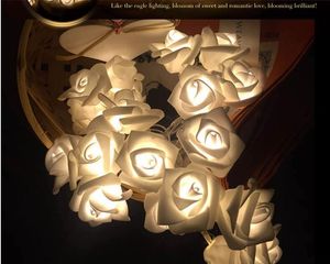 20 LED Gül Dekoratif Çiçekler Peri Dize Aydınlatma Lambaları Noel Ev Partisi Dekoru dize ışıkları Noel ağacı Süsleme ışıkları
