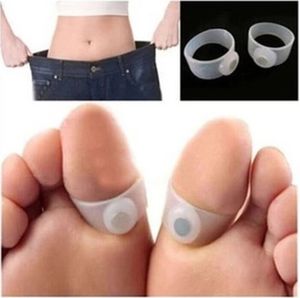 DHL Free Shipping 2000pairs/lot 100% New Magnetic Silicon Foot Massage Toe Ring Weight Loss Slimming Easy & Healthy