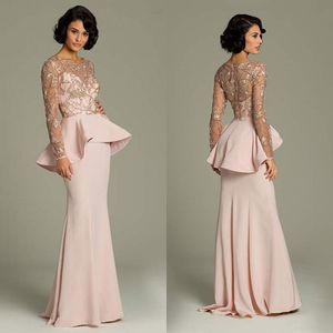 Unique New Design Evening Dresses Long Sleeve Lace Applique Prom Dress With Tiers Floor Length Free Shipping Charming Party Gowns