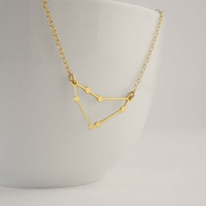 10pcs Capricorno Neckorce Collace Zodiac Constellation Necklace Sky Collana Starry Galaxy Planet Necklace System System Collane