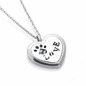 5pcs Free Pads Heart Paw Cut Essential Oils Diffuser Aromaterapy Locket Halsband Parfym Locket Cage Halsband Present