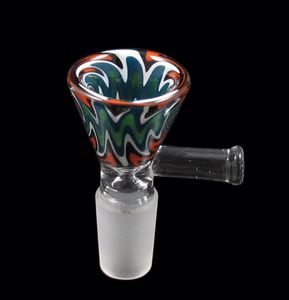 Tobacco Cigar Glass pipe bowl holder filter Slide bong water pipe USA color 14mm,19mm QYF-10