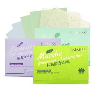 Baimiss Matcha顔吸収性紙油吸収シートディープクレンザーブラックヘッドリムーバーニキビ治療の美容製品
