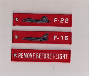 Martin F-22 Raptor Remove Before Flight Zipper Pull Schlüsselanhänger Stickerei Schlüsselanhänger 13 x 2,8 cm 100 Stück