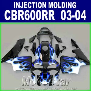 Skräddarsy Insprutning Mote Fairings Kit för Honda CBR 600RR Kroppsreparation Fairing 2003 2004 BodyKits 03 04 CBR600RR AHXV