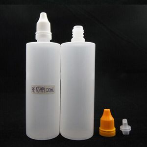 China Essential Oil Dostawca Butelki PE 120ml Plastikowe butelki Ejuice z LDPE Tabper Cap Wektedip E Cieczkowe butelki 120ml