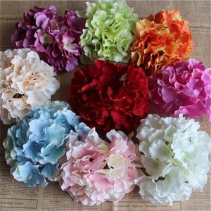 European Silk Hydrangeas Dia. 16cm/6.3" Artificial Mallorca Hydrangea Flowers for DIY Bridal Bouquet Corsage Wrist Flower Accessories